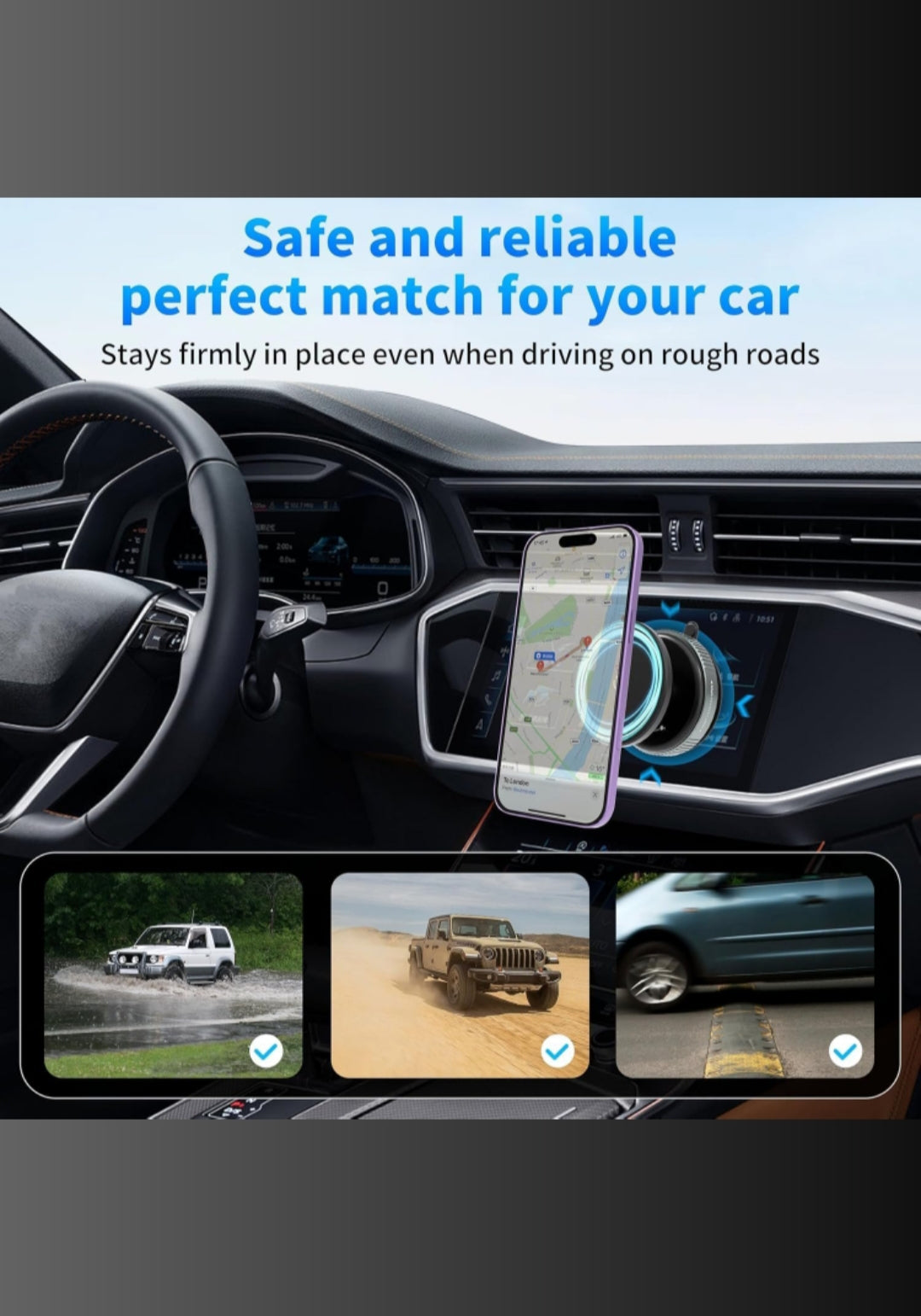 360 Degree Vaccum Magnetic Phones Holder
